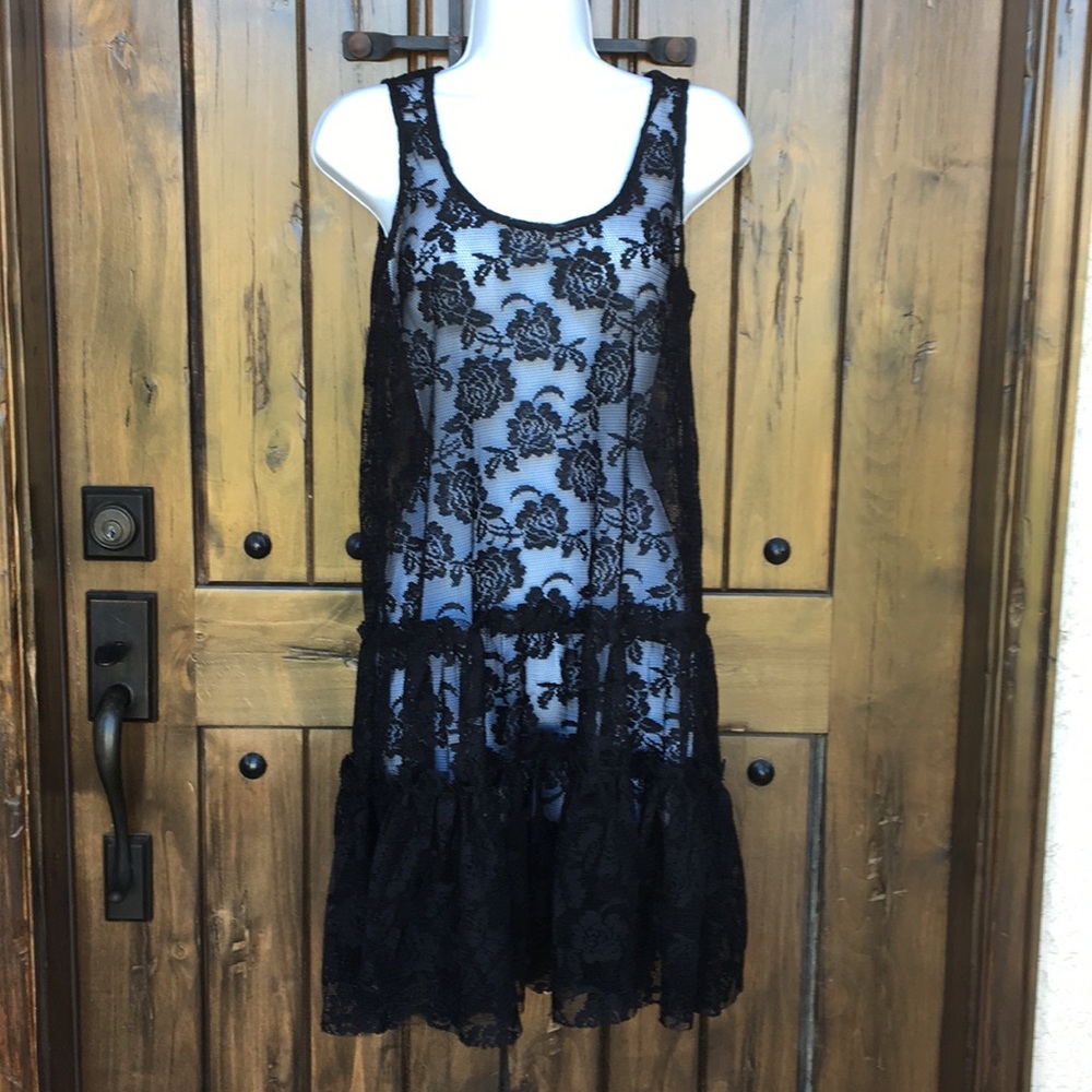 Queens Love Black Lace Dress S